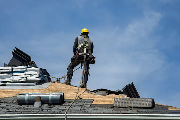 Professional Roofing technician working in Stanley, NY